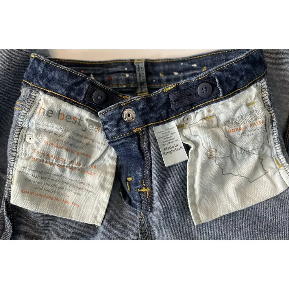 Gymboree Super Skinny Paint Splatter Jeans Size 6